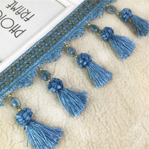 Eurostyle upscale Spike Lace lace Lace Curtain decoration Flow Su pendant Pendant Curtain mantle accessories Side Ears Cloth Art Background Trim