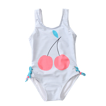 Childrens swimsuit girl one-piece girl baby cute big bow swimsuit Princess child Korean girl swimsuit