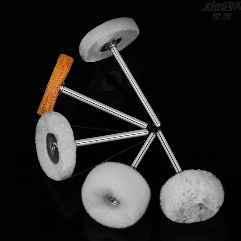 Acrylic polished polished devinator with shank polished small cloth wheel wool wool wire wheel nectar wax amber mirror cast