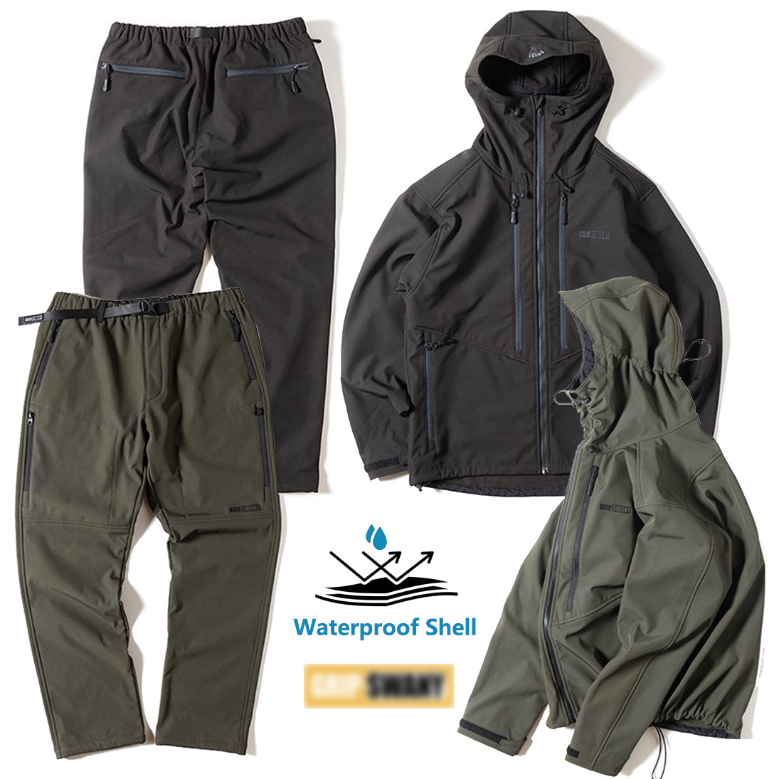 GS Softshell Submachine Clothing Jacket Long Pants Day Department Outdoor Camping Hiking Waterproof softshell Assault Clothing Jacket Trousers-Taobao