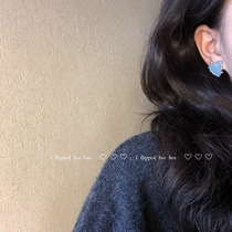 Ifhhhh three-color moments are cute metal Love earrings