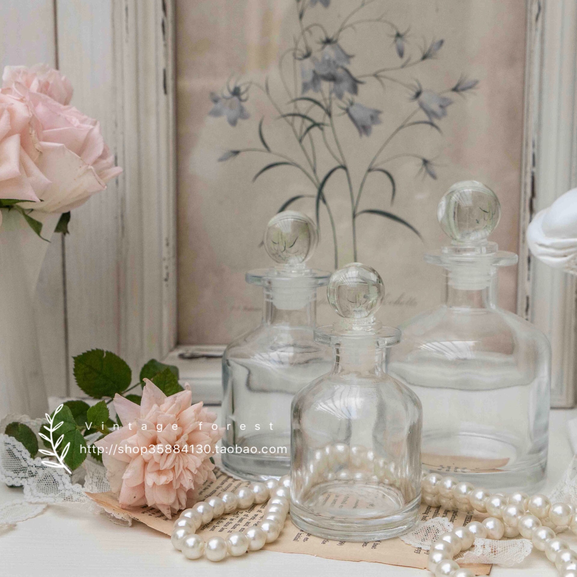 French Light Luxury Restore Ancient Perfume Bottle Storage HomeHousehouse Decoration Process