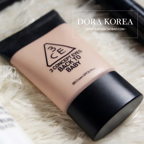 Korea 3ce returns to the child face back to baby lasting moisturizing concealer moisturizing whitening BB cream foundation 30ml
