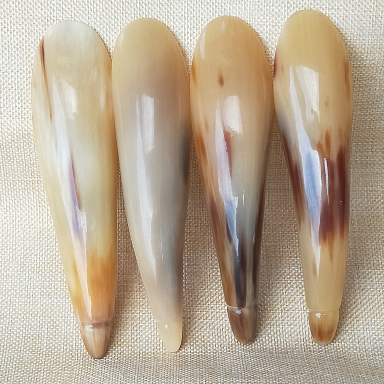 Natural Yak Horn Scraping Massage Plate Horn Scraping Horn Scraping Horn Scraping Silo Small Number Mid Size Plantar Massage Stick