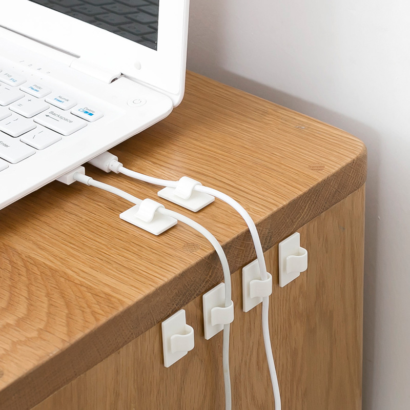 Japan KM Adhesive Type Solid Wire Clamp Wall Cementing Wire Fixation Wire Fixation Wire Fixation Wire Machine Wire Holder Routing Buckle 8 Pieces