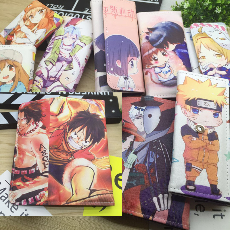 Personality Cartoon Anime Wallet Long Section Trend One Piece Wallet Simple Student Youth Men and Women Wallet Coin Purse