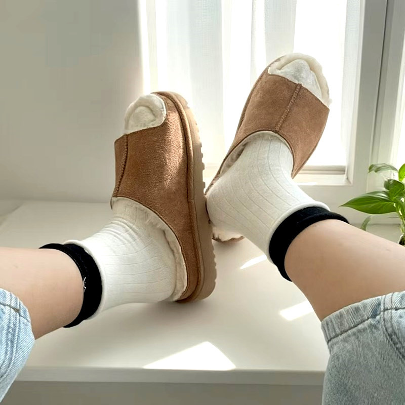 Sangpo's New Style Sheepskin and Wool Integrated Slip-On Slippers for Women, Suitable for Autumn and Winter, Casual Thick-Soled Genuine Leather Fur Slippers Sangpo's New Style Sheepskin and Wool Integrated Slip-On Slippers for Women, Suitable for Autumn and Winter, Casual Thick-Soled Genuine Leather Fur Slippers