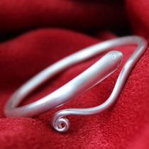 Guquan Silver 999 Handmade White Snake Bracelet Bracelet Arm Ring Sweet Personality Girls Snake Pure Silver Bracelet