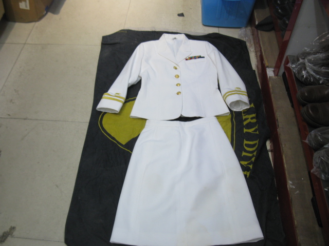 Moldy fruit vintage captain navy female dress suit 10JP 9 new collection white