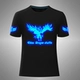 Vũ điệu dạ quang TIM T-shirt shuffle nhảy hip hop hip-hop quần áo huỳnh quang cotton nam và nữ tay áo ngắn áo ba lỗ nam