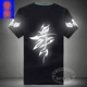 Vũ điệu dạ quang TIM T-shirt shuffle nhảy hip hop hip-hop quần áo huỳnh quang cotton nam và nữ tay áo ngắn áo ba lỗ nam