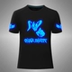 Vũ điệu dạ quang TIM T-shirt shuffle nhảy hip hop hip-hop quần áo huỳnh quang cotton nam và nữ tay áo ngắn áo ba lỗ nam