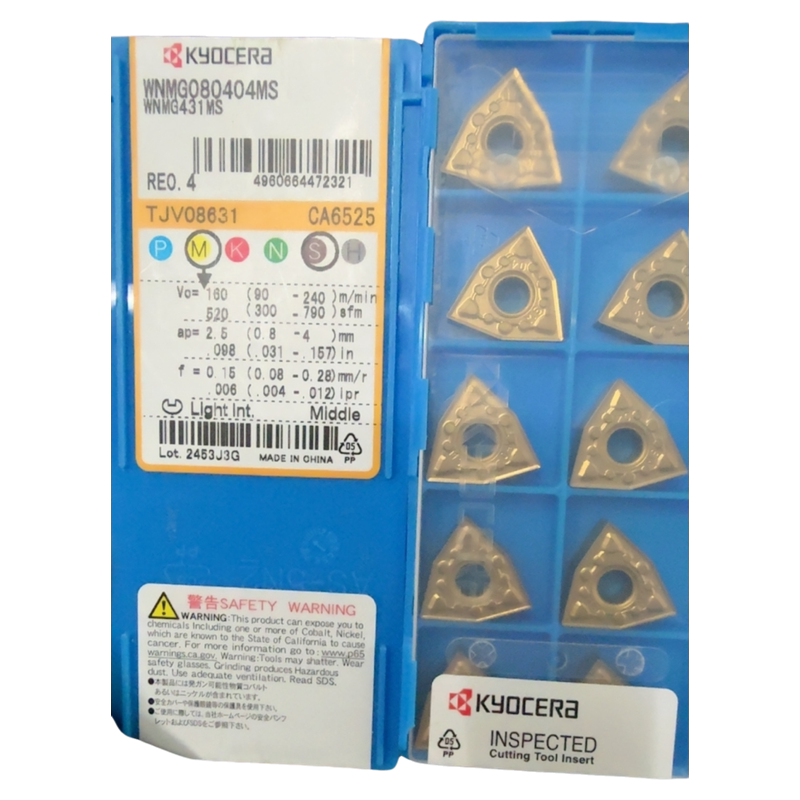 Kyocera Cnc Blade Wnmg080404-Ms Pr1535 08Ms Ca6525 Price Per Box