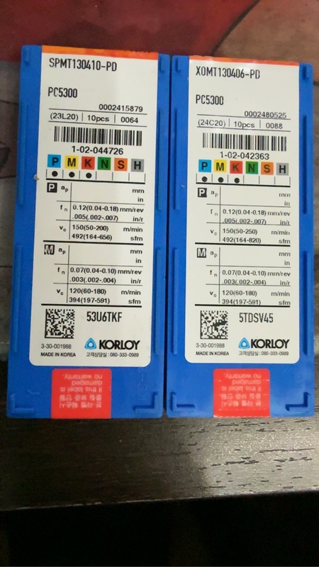 Chloe U Drill Blade Spmt130410-Pd Xomt130406-Pd Pc5300 Price Per Box