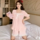 Двойной короткий 822#клык Ling Bow Pink