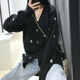 ADER sweater cardigan Li Wenhan ແບບດຽວກັນ Klein ສີຟ້າຮ້ານ flagship ເວັບໄຊທ໌ຢ່າງເປັນທາງການ jacket ວ່າງຂອງແທ້ຈິງສໍາລັບຜູ້ຊາຍແລະແມ່ຍິງ