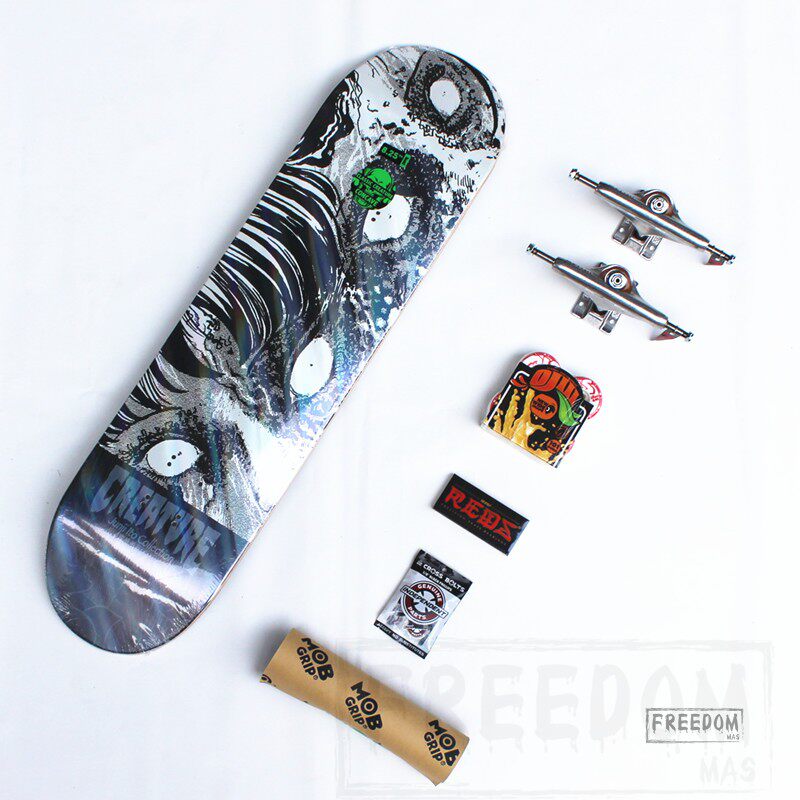 Creature X ylockwood sketchy collaboration model fully imported with professional double tilt action skateboard
