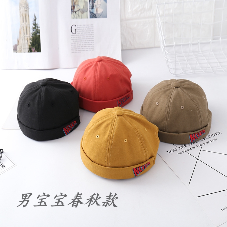 Baby hat Spring and autumn thin baby boy boy Winter landowner hat melon leather hat Pumpkin Hat Men Bao