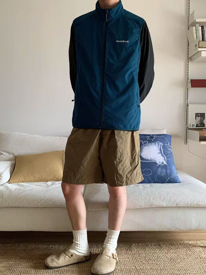 Montbell蒙贝欧ODmesh速干透气运动马甲男女款日潮外网眼简约背心