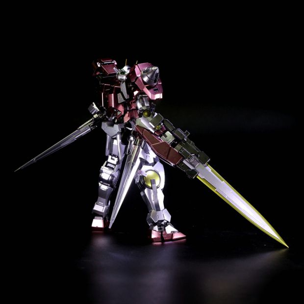 Senju Bandai kim loại màu RG18 00R Raiser ba màu đỏ Thiên thần lên món quà mô hình - Gundam / Mech Model / Robot / Transformers mô hình gundam trung quốc