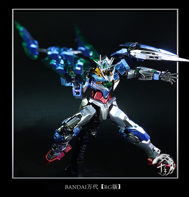 Hàng ngàn Bandai Metal Coloring RG21 1/144 Thiên thần năng lượng lượng tử 00 Quà tặng lắp ráp mô hình Gundam OOQ - Gundam / Mech Model / Robot / Transformers bộ lắp ráp gundam