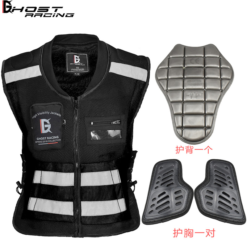 Motorcycle Riding Vest, Anti-Fall Safety Clothing, Harley Reflective Clothing, Motorcycle Riding Clothing, Summer Clothing for Men and Women