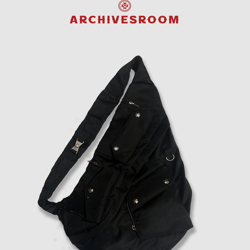 Archivesroom Multi-Pocket Crossbody Bag Bow and Arrow Bag Outdoor Large Capacity Water-Repellent Single Shoulder Crossbody Backpack Archivesroom Multi-Pocket Crossbody Bag Bow and Arrow Bag Outdoor Large Capacity Water-Repellent Single Shoulder Crossbody Backpack