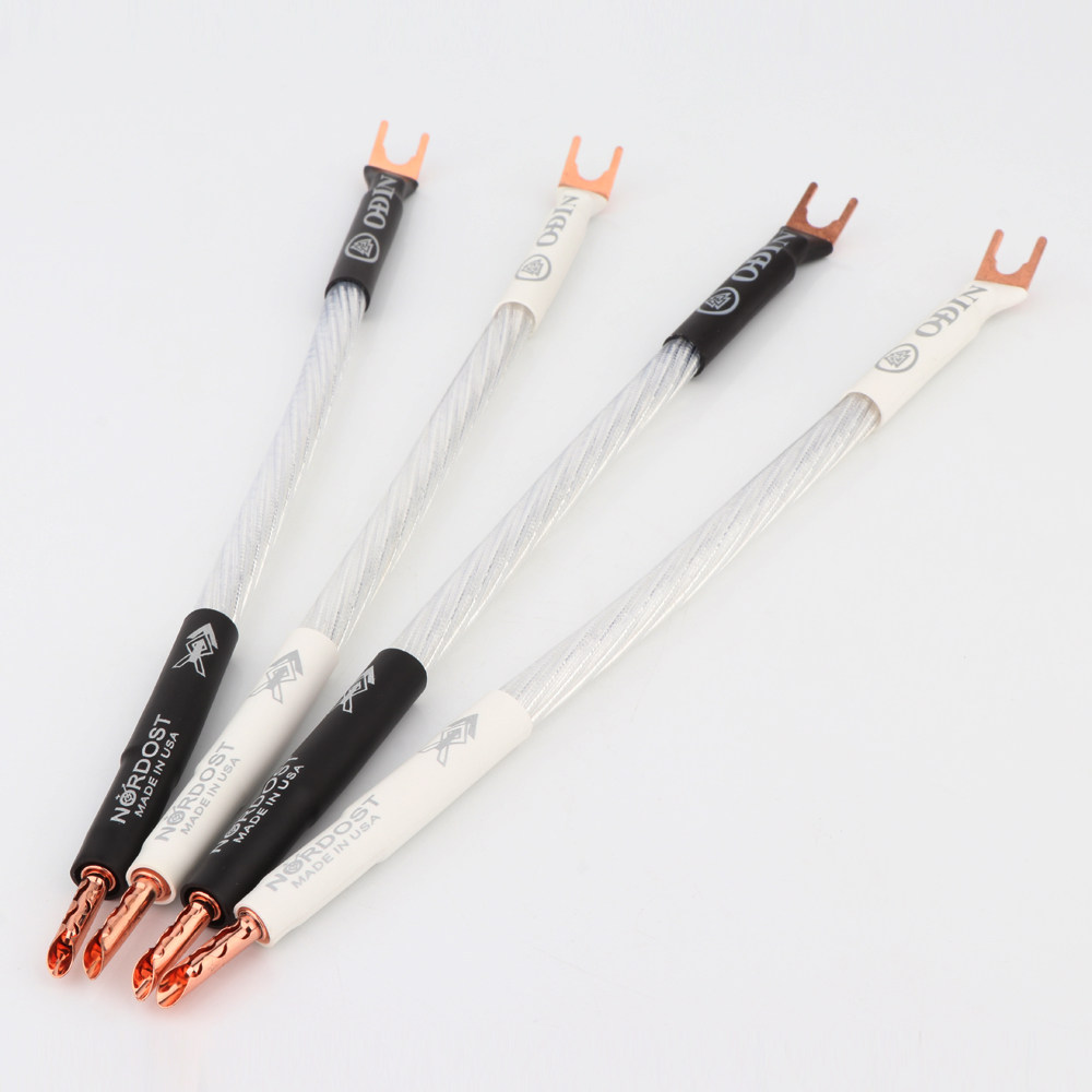 Imported ribbon odin Odin HIFI fever-grade speaker Y plug-in jumper audio connection bridge line speaker sub-tone line