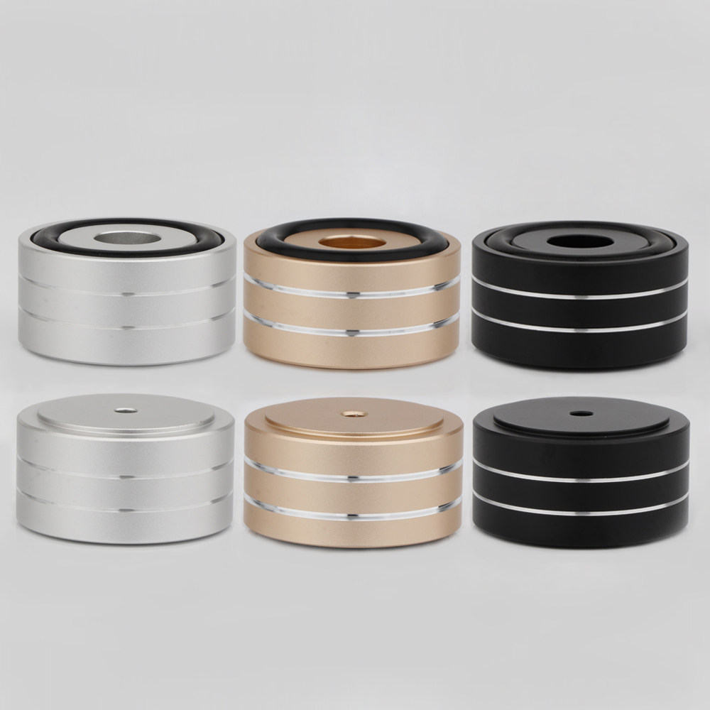 All aluminum alloy amplifier foot pad diameter 40 height 20mm gall CD computer audio box anti - slip shock absorption nail