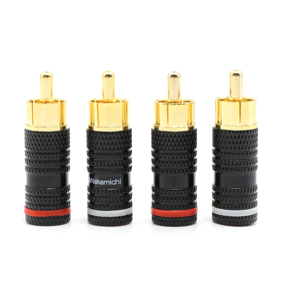 Nakamichi Zhongdao full copper gold-plated plug RCA lotus plug video audio plug RCA plug