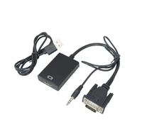 VGA в HDMI кабельный преобразователь VGA Оборот HDMI Mother Computer Connection Connection TV Audio разъем Audio разъем Audio разъем
