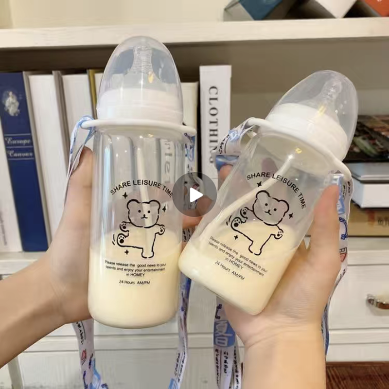 High school boy girlfriend cute net red feeding bottle for girlfriend exclusive fairy Korean glass adult gift