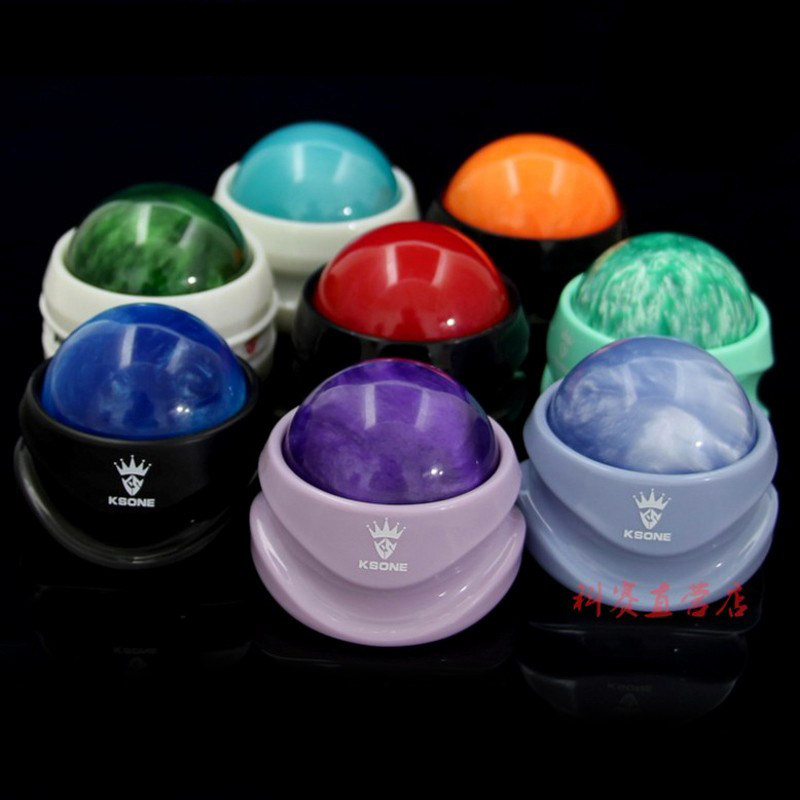 KSONE resin fascia massage ball ball with base facial back essential oil beauty hand holding muscle relaxation ball