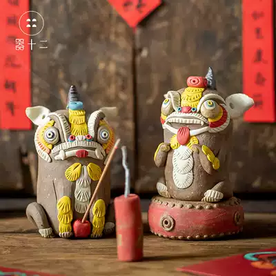 The twelve hand-made lion dance, the tea, the treasure, the creative boutique, the incense can be raised, the birthday gift, the tea set
