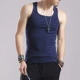 Áo thun nam mùa hè mỏng phần cổ vuông bằng vải cotton mới co giãn thun cotton thể thao áo ba lỗ nam tập gym