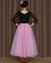 Modern dance New competition dress skirt National standard dance waltz performance costume Adult female big swing tutu
