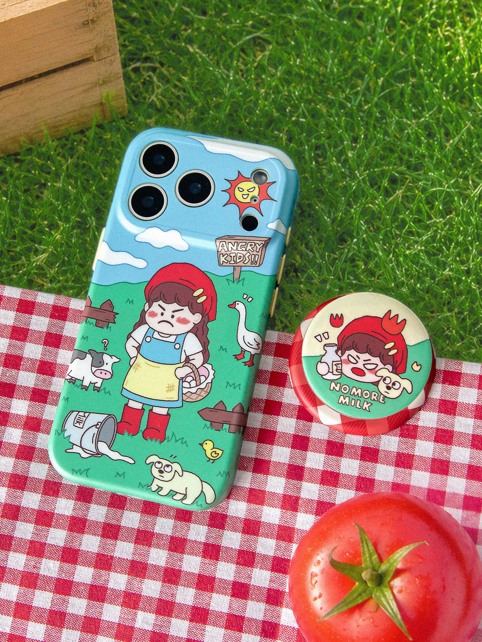 Angry Kid Farm IMD Stand iPhone Case