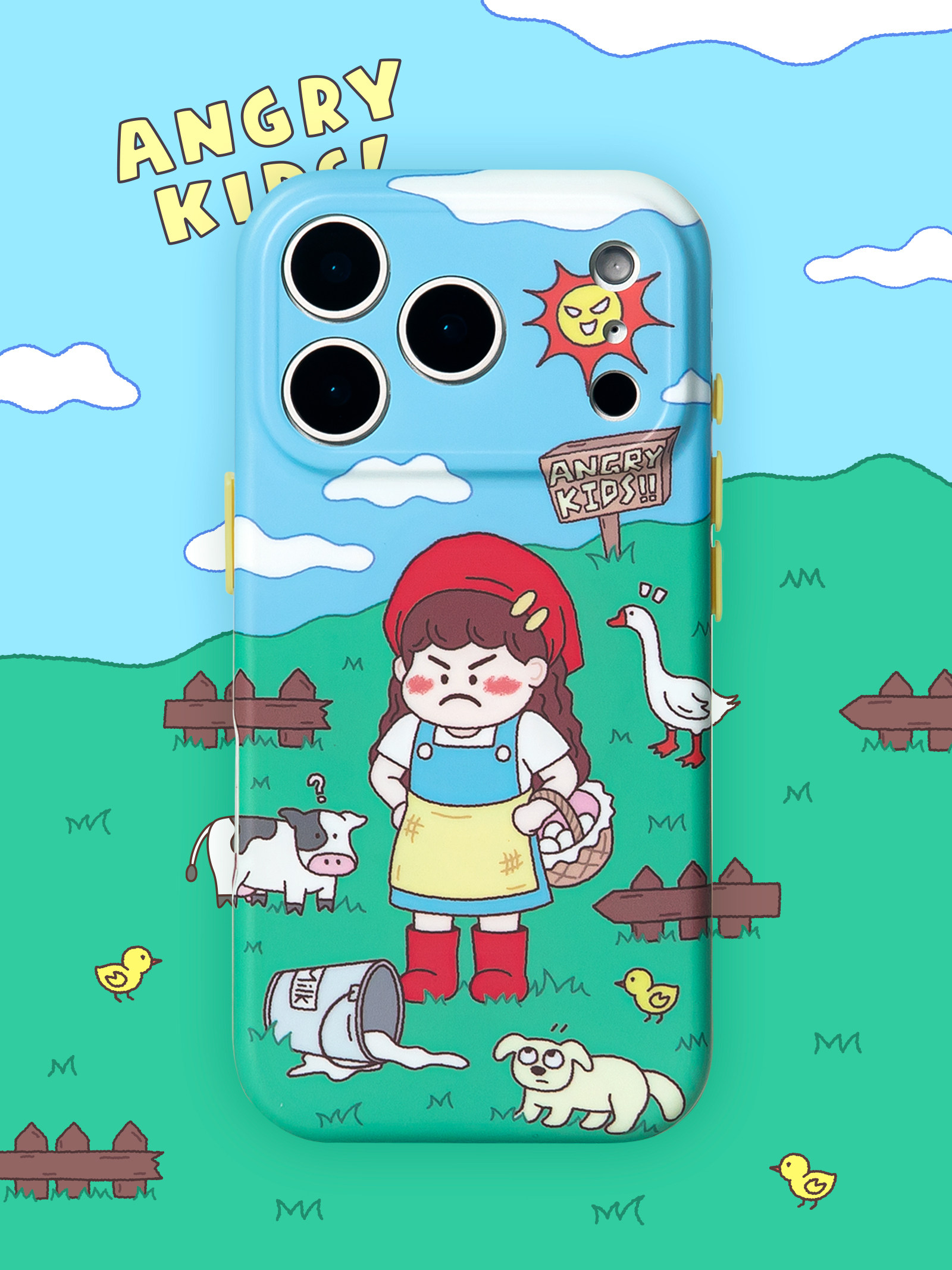 Angry Kid Farm IMD Stand iPhone Case