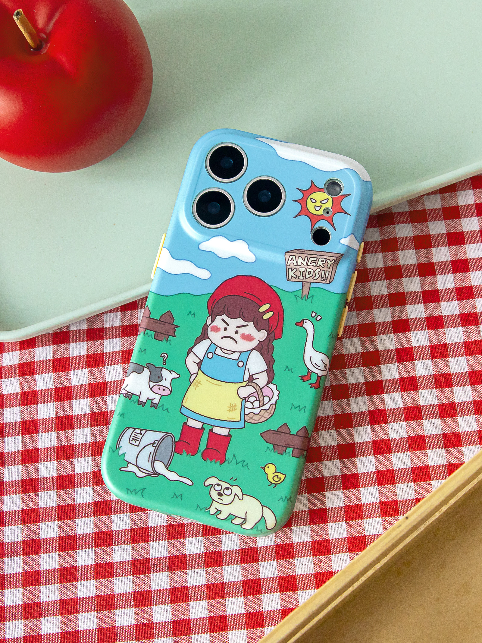 Angry Kid Farm IMD Stand iPhone Case