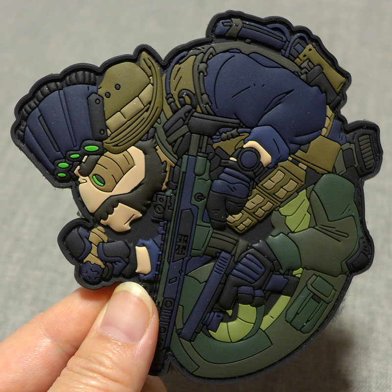 sas capt cham german patch velcro badge creative backpack tactical vest pvc morale badge