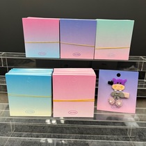1-100 Colorful Gradient Color Hairpin Packaging Cardboard DIY Tag Back Card Candy Color Card Head Summer New Style