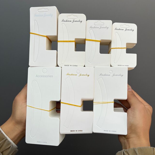 New grabber hair accessories packaging card diy big claw card hair clip stall jewelry vertical card paper large back card