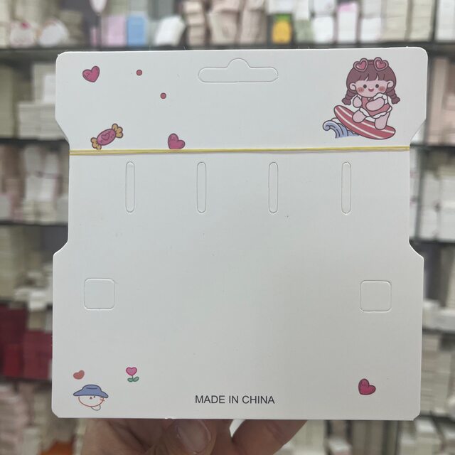 Kp1128 Large Mirror Card Children's Sunglasses Hairpin Hair Accessory Packaging DIY Handmade Tag Sunglasses Backplate