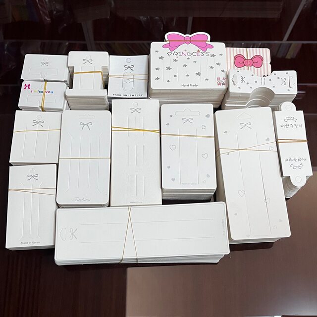 About One Hundred Bow-Shaped Cards, Bow Tie Cardstock, DIY Hairpin Accessories, Card Head, Claw Clip, Card Back