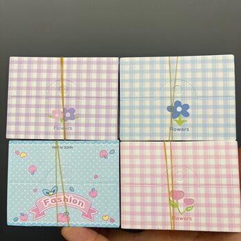 Medium Size 8cm Folded Packaging Card Head DIY Hair Accessories Hair Ties Children's Hair Clips Paper Card Tag Accessories