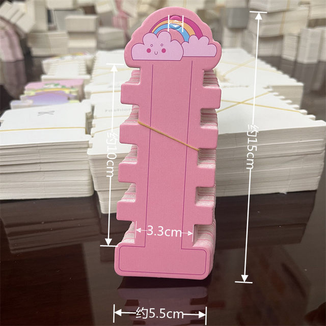 100 pieces! Hair accessories packaging cardboard hairpin card hair band rubber band tag headband cardboard clip I-shaped card