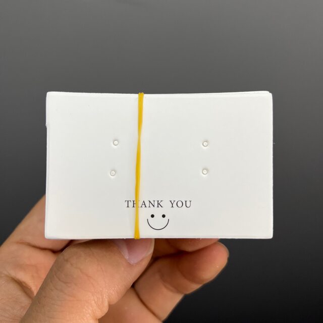 Street stall tag two or four six slots earring set packaging cardboard smiley diy earring card earring card head