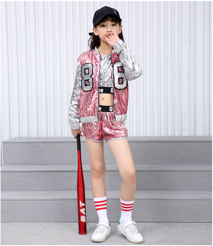 Trang phục khiêu vũ Jazz Trang phục trẻ em có trang phục biểu diễn hip-hop Hip-Hop cho thấy trang phục khiêu vũ của các cô gái trang phục biểu diễn cho bé