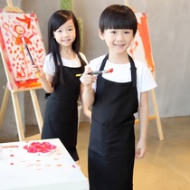 Boys and girls childrens art class baking winter apron large Children calligraphy boys painting room washing dishes