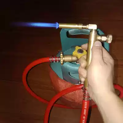 Imitation imported liquefied gas fine Fire full copper welding gun head Mini small fire gun head gold and silver jewelry thin parts portable